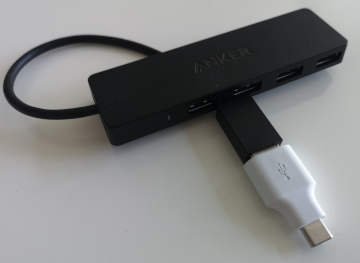 connect Pixel 6 USB C adapter to USB hub